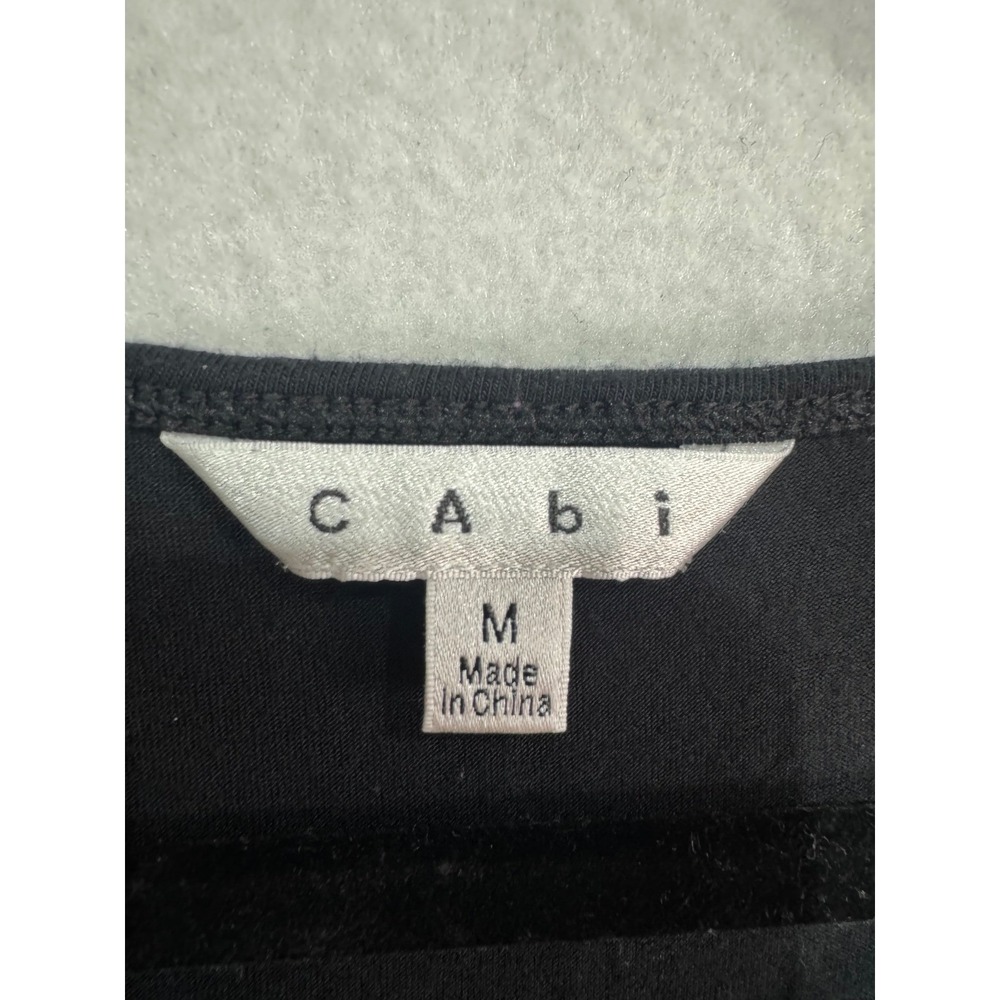 Cabi M Black Tank Top Women's Ruched Drape Sleeveless - Picture 2 of 9